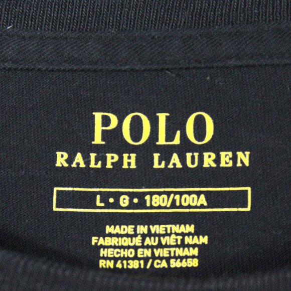 Polo Ralph Lauren Men's Holiday Tux Martini Bear Black Cotton T-Shirt Size L - Picture 3 of 5